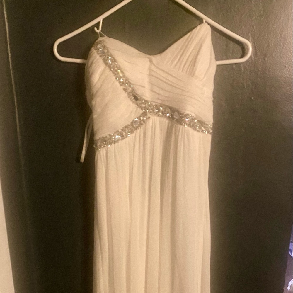 White formal dress